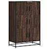 vidaXL Highboard pruun tamm 68x35x106,5 cm Engineered Wood and Metal