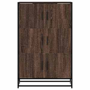 Skříň highboard hnědý dub 68x35x106,5 cm kompozit a kov - obrázek 4