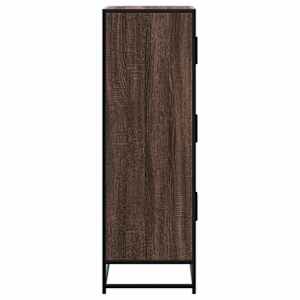 Skříň highboard hnědý dub 68x35x106,5 cm kompozit a kov - obrázek 5