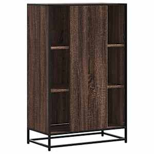 Skříň highboard hnědý dub 68x35x106,5 cm kompozit a kov - obrázek 6