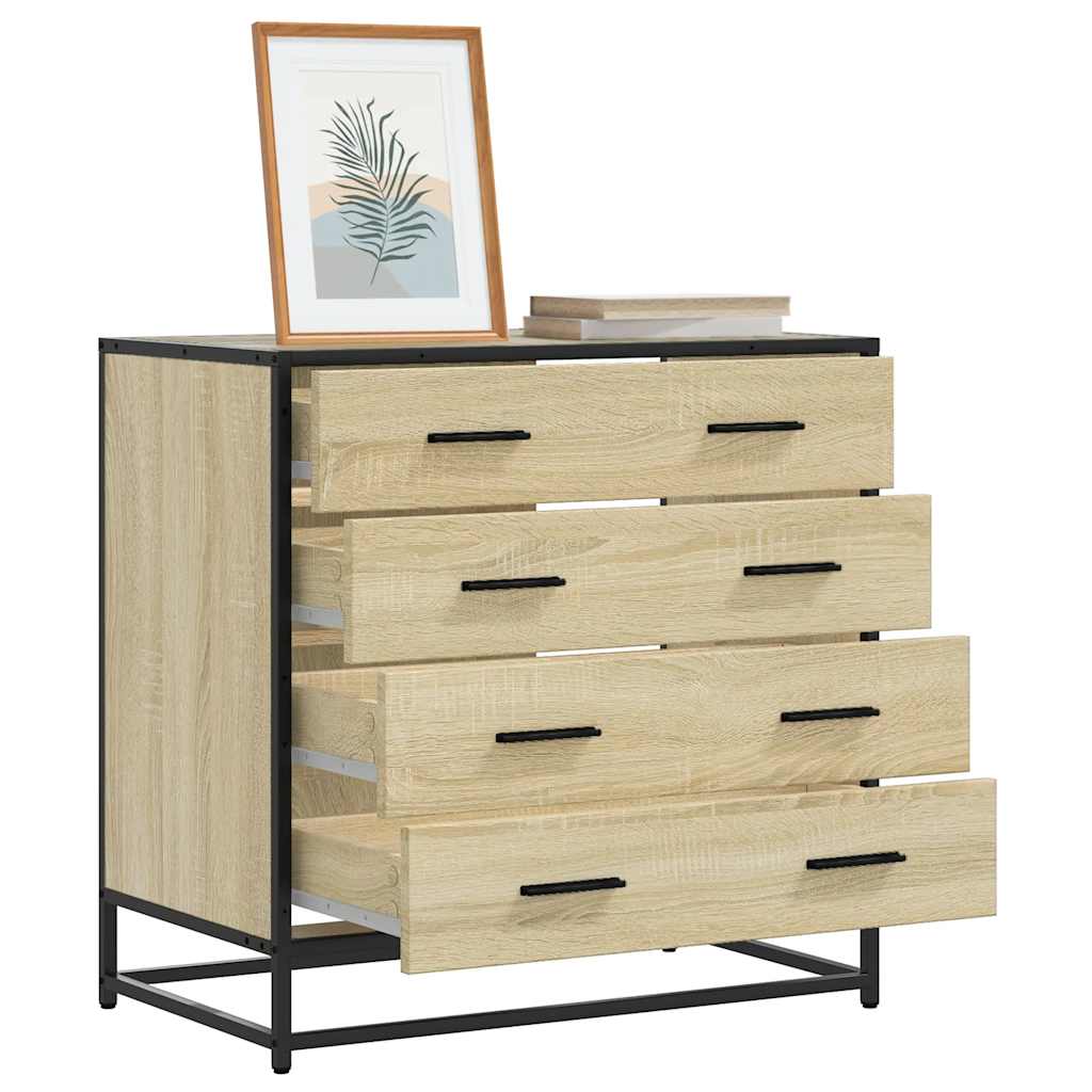 vidaXL Schubladenschrank Sonoma-Eiche 70x41x70 cm Holzwerkstoff