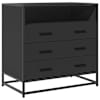 vidaXL Sahtlikapp Must 70x41x70 cm Engineered Wood