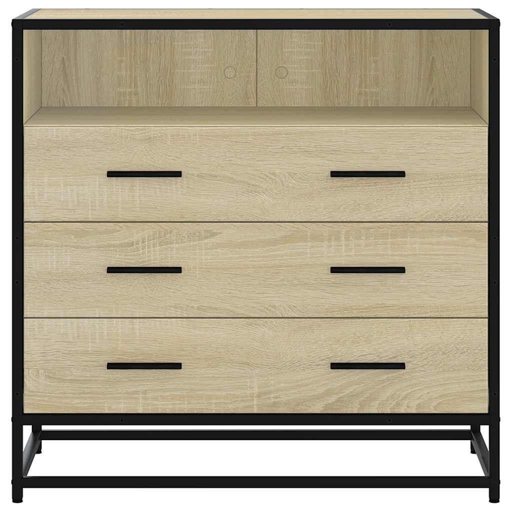 vidaXL Ladekast 70x41x70 cm bewerkt hout sonoma eikenkleurig, foto 4