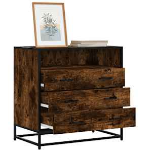 Predalnik dimljen hrast 70x41x70 cm inženirski les