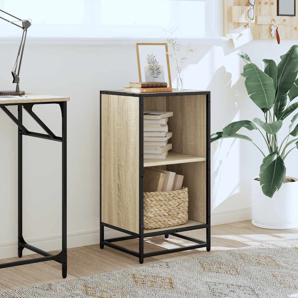 vidaXL Boekenkast 40x35x76 cm bewerkt hout sonoma eikenkleurig afbeelding