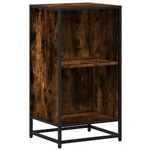vidaXL raamatukapp, suitsutatud tamm, 40x35x76 cm, tehispuit