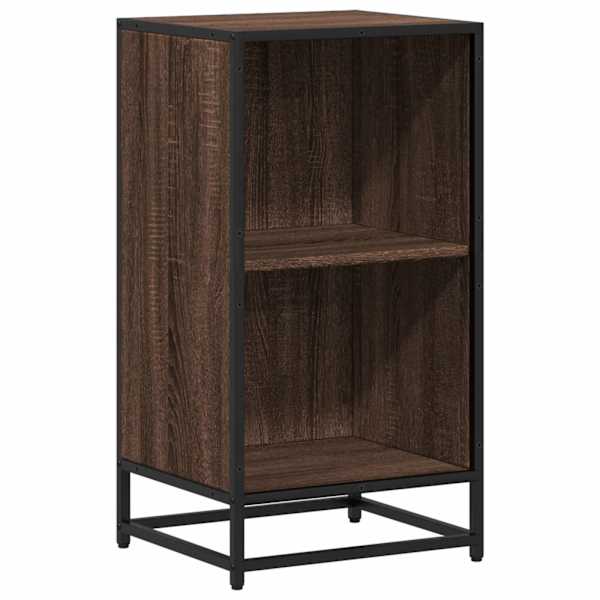 vidaXL raamatukapp, pruun tamm, 40x35x76 cm, tehispuit