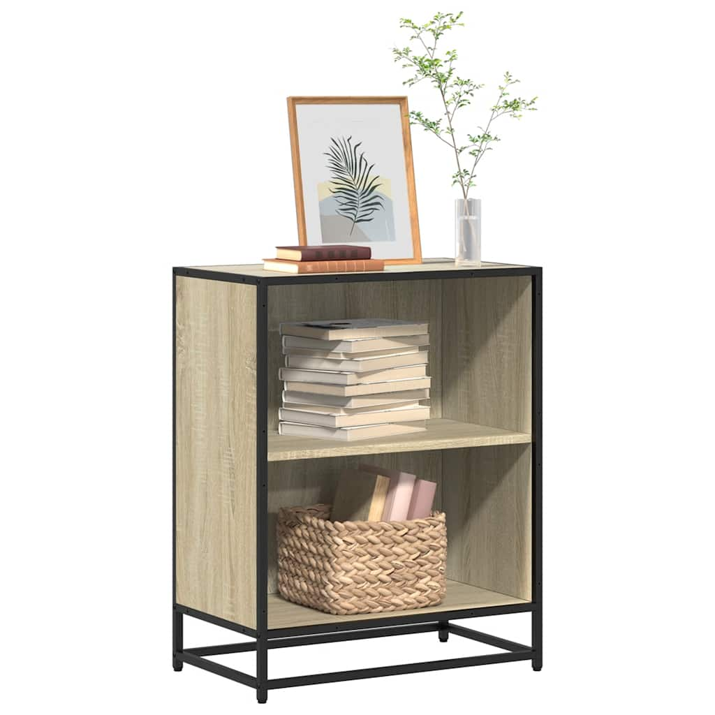 vidaXL Bücherregal Sonoma-Eiche 60x35x76 cm Holzwerkstoff