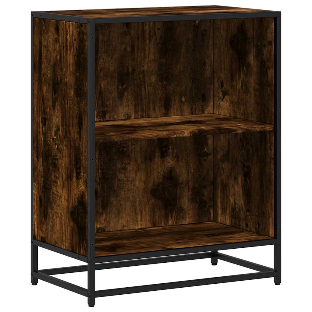 vidaXL Knihovna kouřový dub 60x35x76 cm kompozitní dřevo
