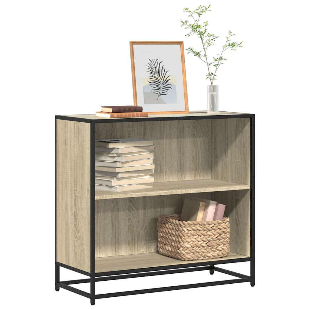 vidaXL Bücherregal Sonoma-Eiche 80,5x35x76 cm Holzwerkstoff