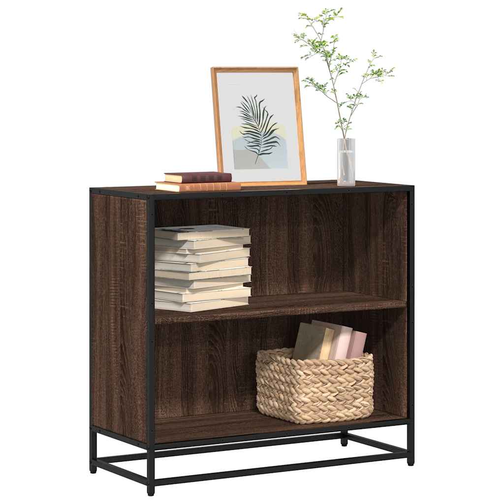 vidaXL Bücherschrank Braun Eichen-Optik 80,5x35x76 cm Holzwerkstoff