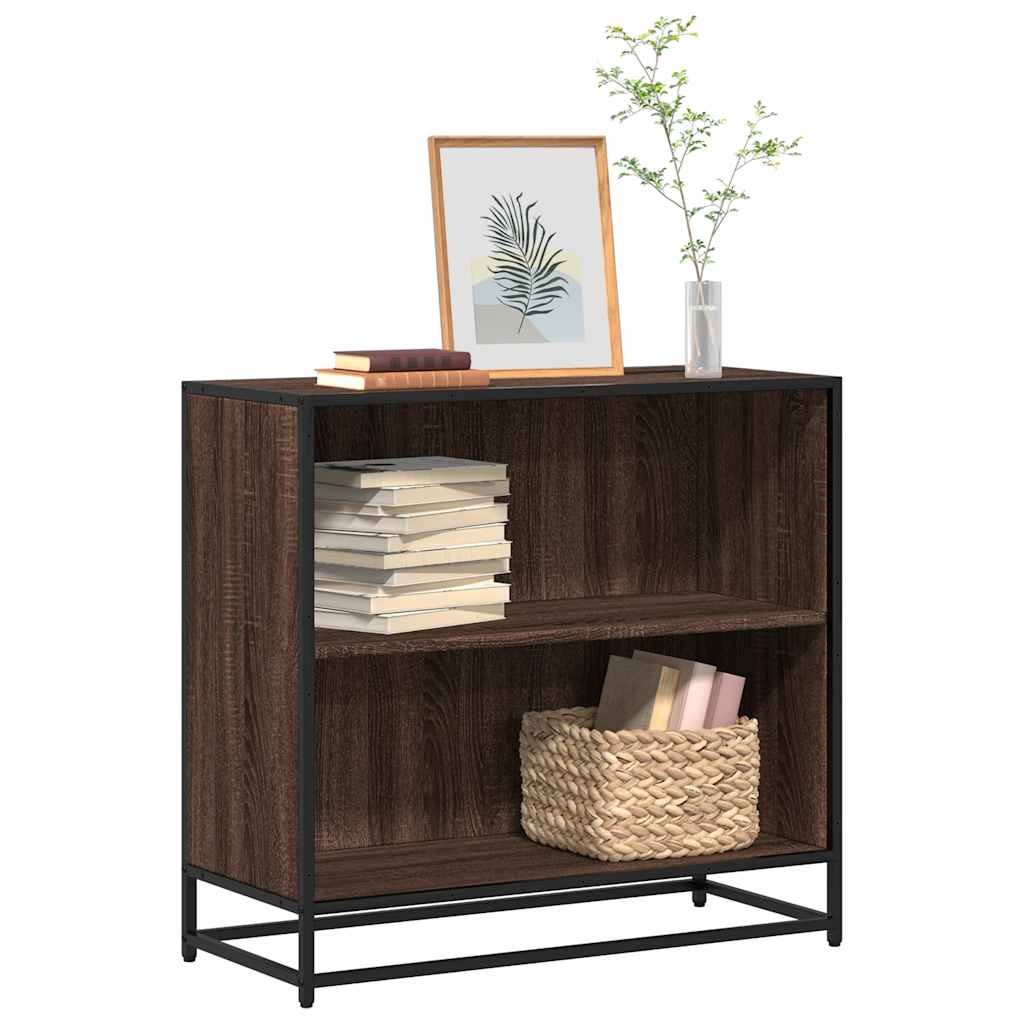 vidaXL Bücherschrank Braun Eichen-Optik 80,5x35x76 cm Holzwerkstoff