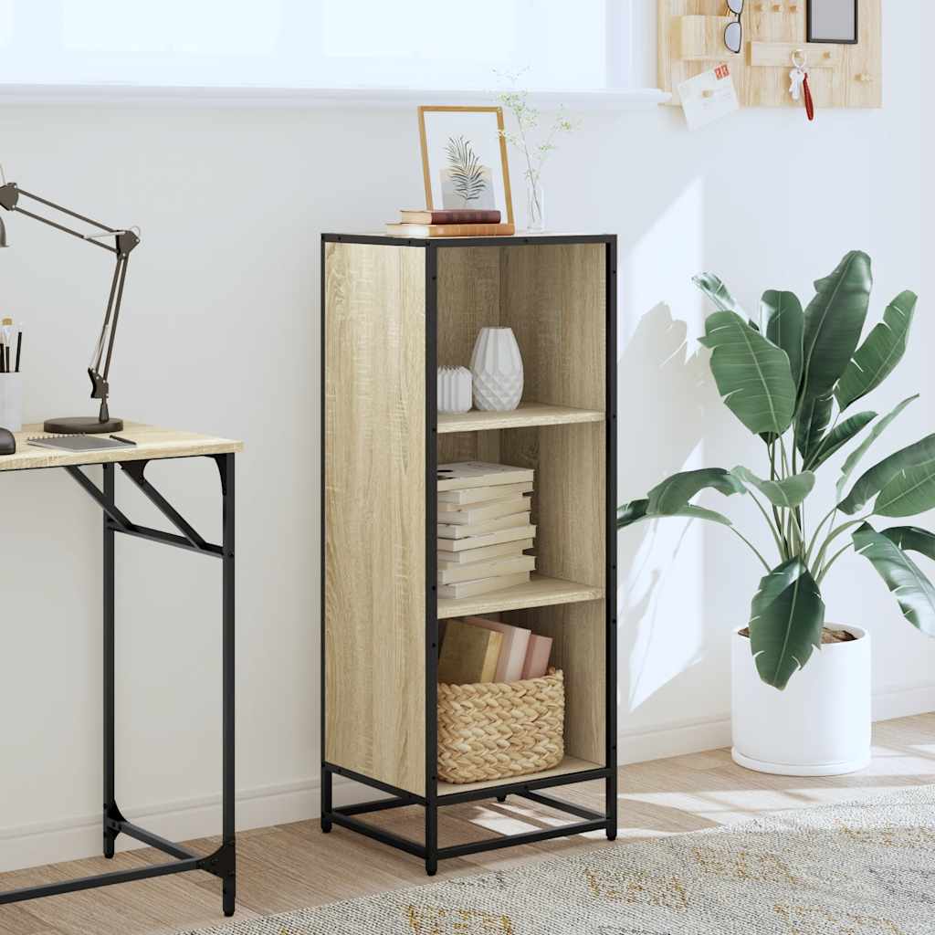 vidaXL Boekenkast 40x35x107,5 cm bewerkt hout sonoma eikenkleurig afbeelding