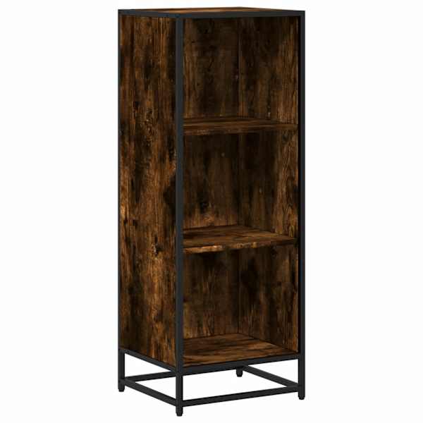 vidaXL raamatukapp, suitsutatud tamm, 40x35x107,5 cm, tehispuit