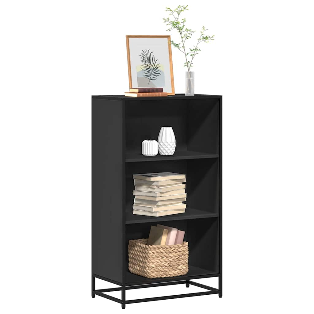 vidaXL Bücherregal Schwarz 60x35x107,5 cm Holzwerkstoff