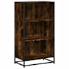 vidaXL raamatukapp suitsutamm 60x35x107,5 cm ehituspuit
