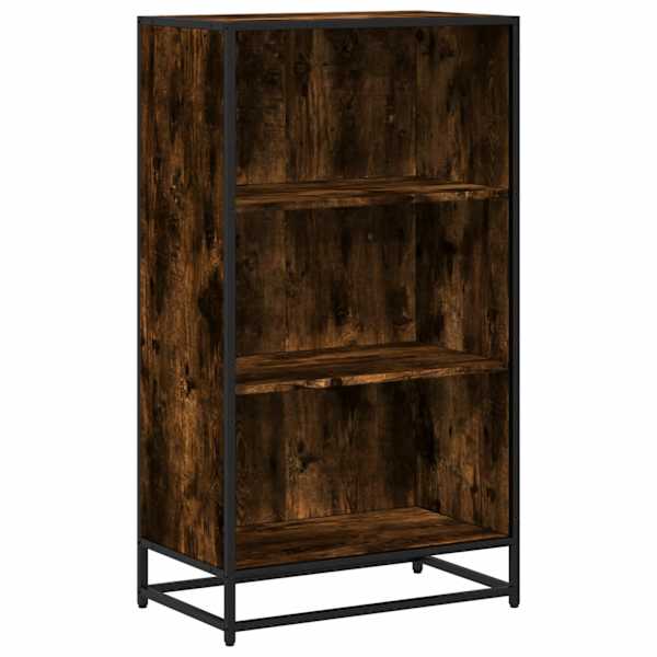 vidaXL raamatukapp suitsutamm 60x35x107,5 cm ehituspuit