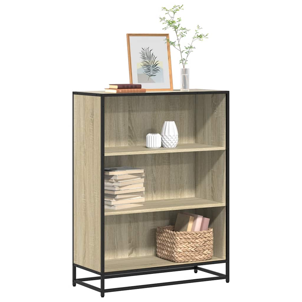 vidaXL Bücherschrank Sonoma-Eiche 80,5x35x107,5 cm Holzwerkstoff