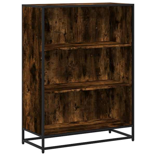 vidaXL raamatukapp, suitsutatud tamm, 80,5x35x107,5 cm, tehispuit