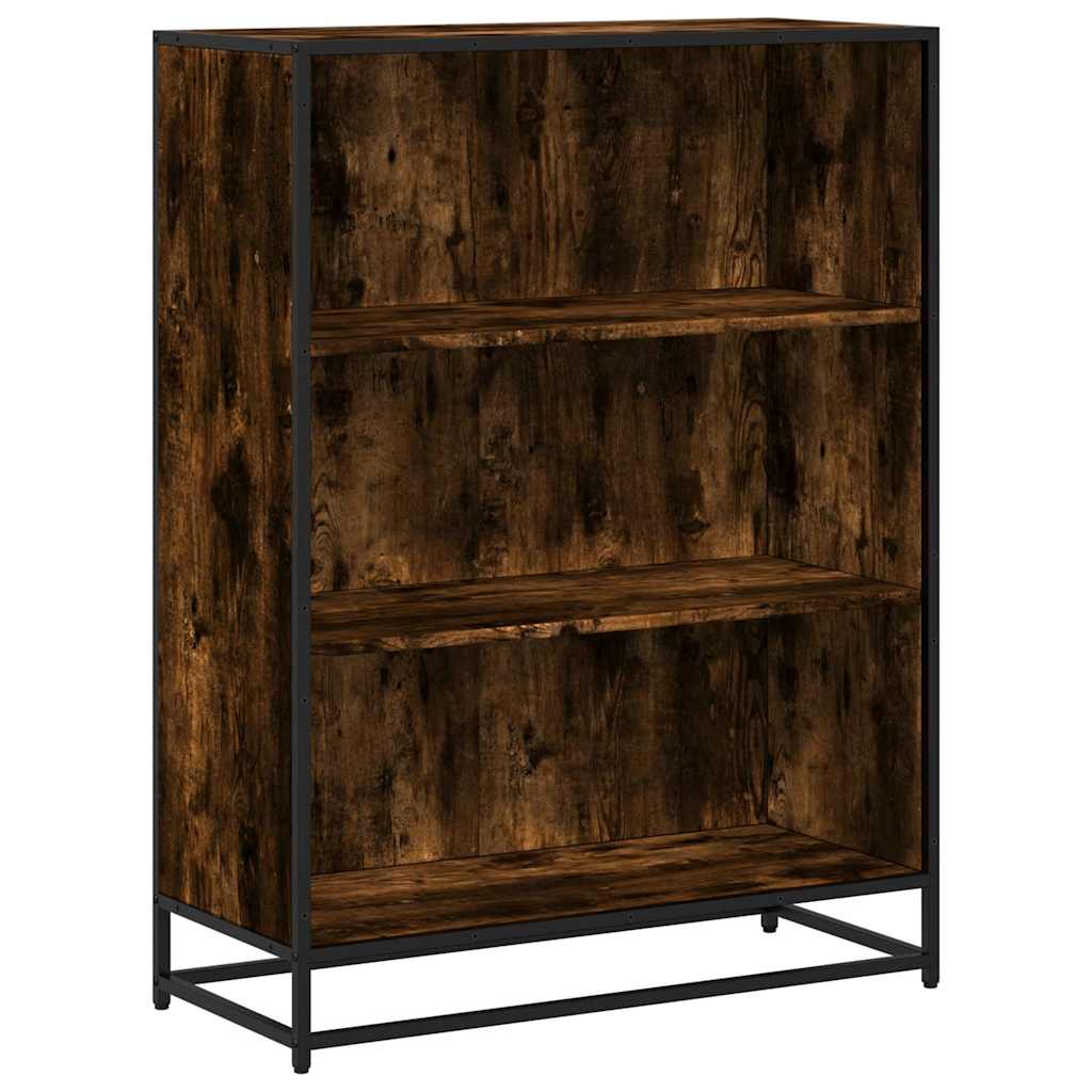 vidaXL Knihovna kouřový dub 80,5x35x107,5 cm kompozitní dřevo