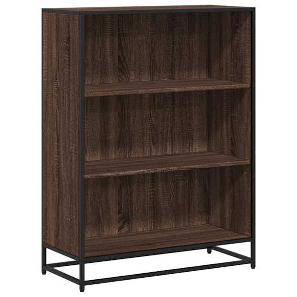 vidaXL raamaturiiul, pruun tamm, 80,5x35x107,5 cm, tehispuit