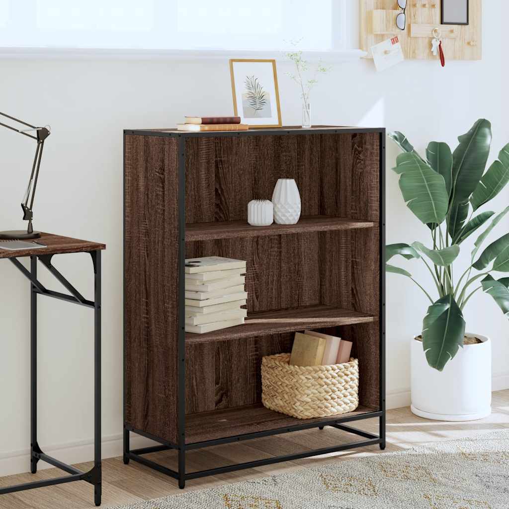 vidaXL Boekenkast 80,5x35x107,5 cm bewerkt hout bruin eikenkleur afbeelding