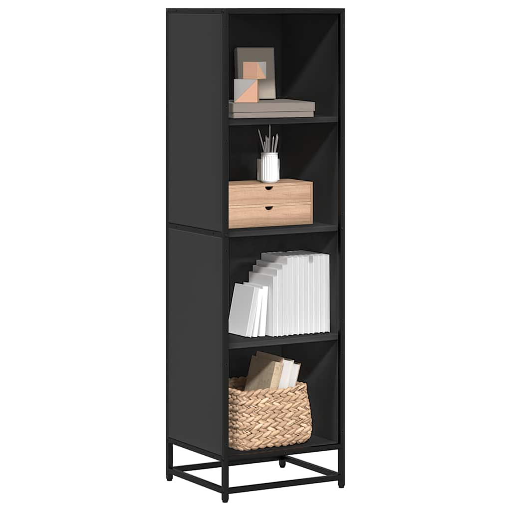 vidaXL Bibliotecă, negru, 40x35x139 cm, lemn prelucrat