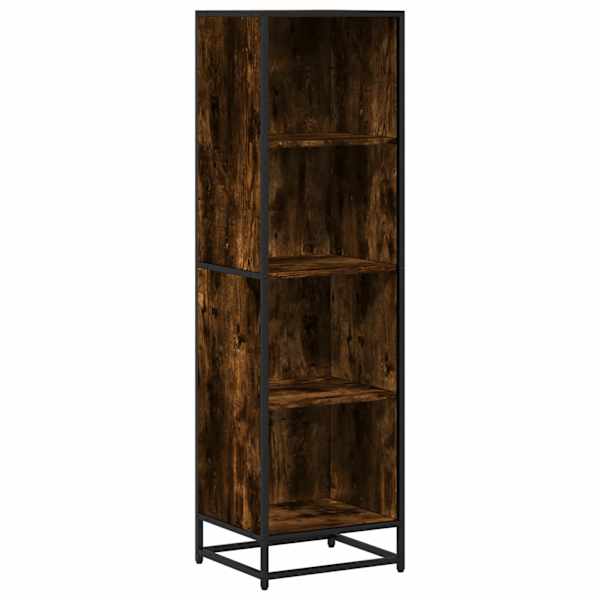 vidaXL raamatukapp, suitsutatud tamm, 40x35x139 cm, tehispuit