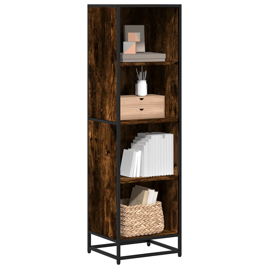 vidaXL Bücherregal Räuchereiche 40x35x139 cm Holzwerkstoff