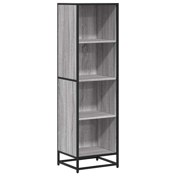 vidaXL raamatukapp, hall Sonoma tamm, 40x35x139 cm, tehispuit