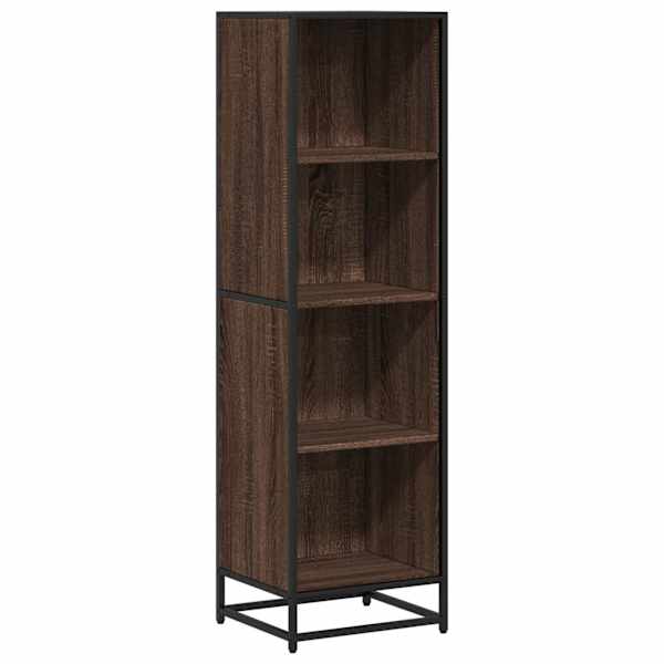 vidaXL raamatukapp, pruun tamm, 40x35x139 cm, tehispuit