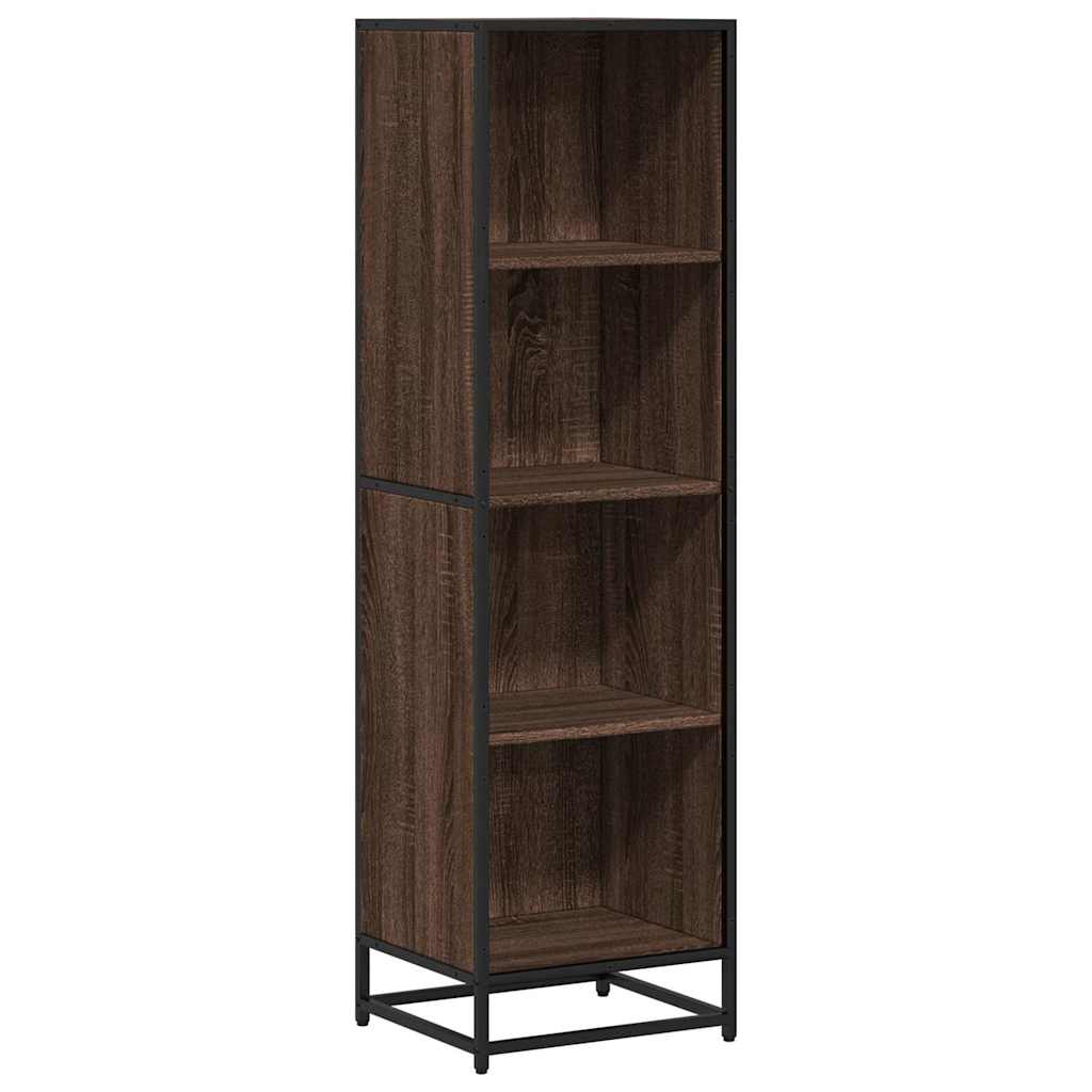 vidaXL Knihovna hnědý dub 40x35x139 cm kompozitní dřevo
