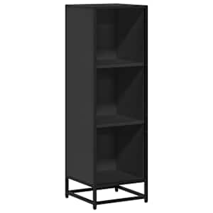 vidaXL raamatukapp Must 33,5x33x107,5 cm Engineered Wood