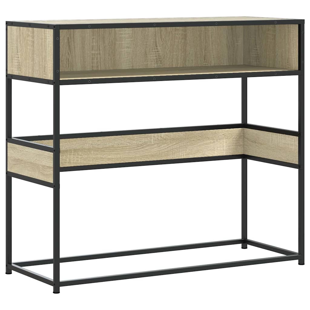 vidaXL Konzolový stolek dub sonoma 90x35x80 cm kompozitní dřevo