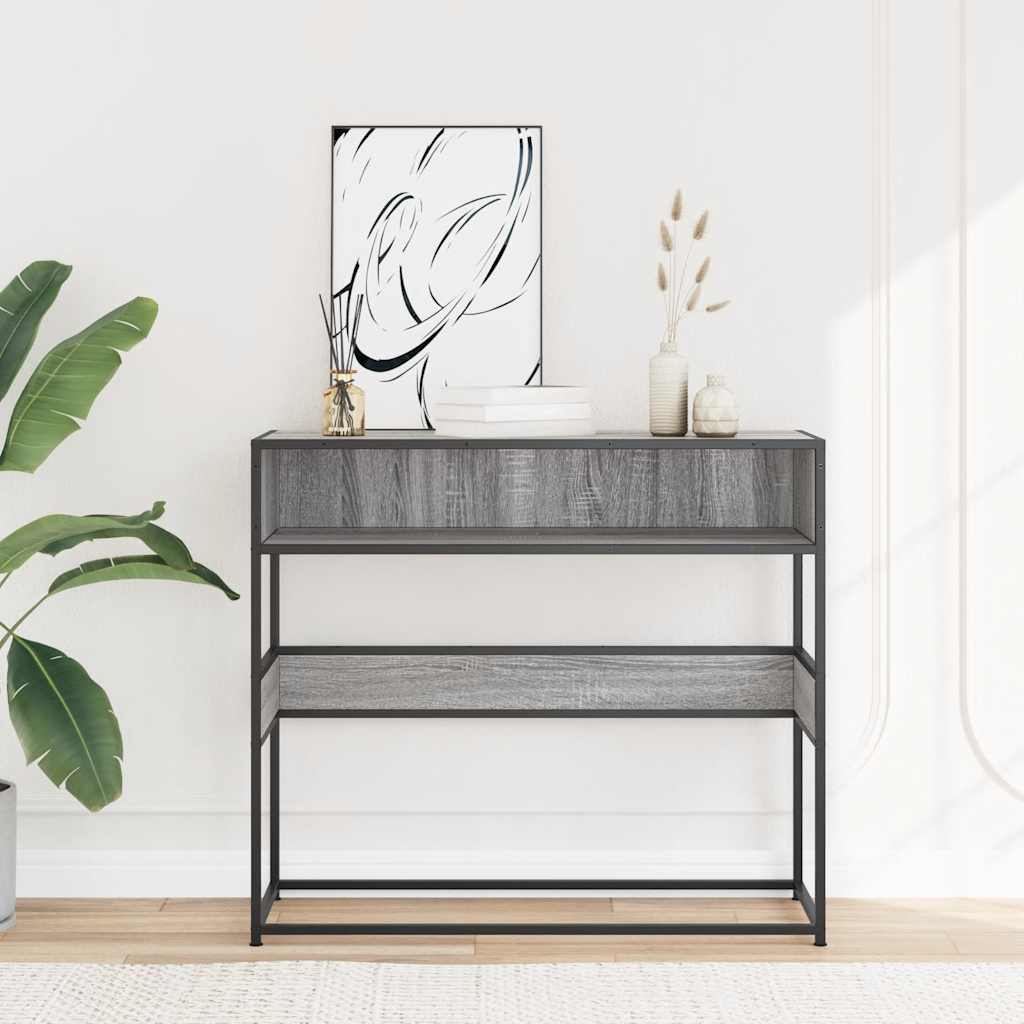 vidaXL szürke sonoma színű szerelt fa tálalóasztal 90x35x80 cm