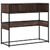 vidaXL konsoollaud pruun tamm 90x35x80 cm Engineered Wood