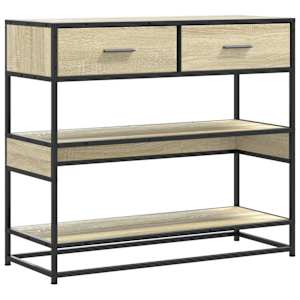 vidaXL konsoollaud Sonoma tamm 90x35x80 cm Engineered Wood