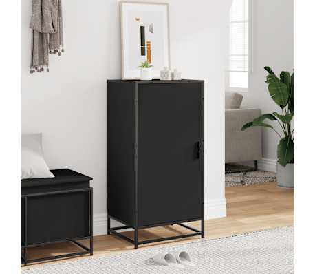 vidaXL Suport pentru pantofi negru 48x38x97,5 cm Lemn prelucrat