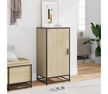 vidaXL &Eacute;tag&egrave;re &agrave; chaussures ch&ecirc;ne sonoma 48x38x97,5 cm bois ing&eacute;nierie
