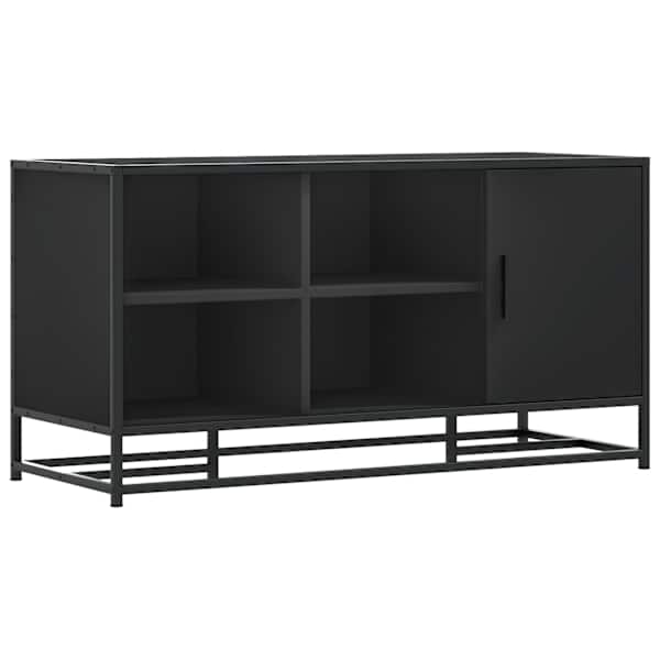 vidaXL Kingapink Must 100x40x53,5 cm Engineered Wood and Metal