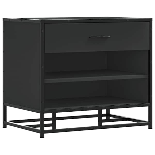 vidaXL Kingapink Must 60x40x53,5 cm Engineered Wood and Metal