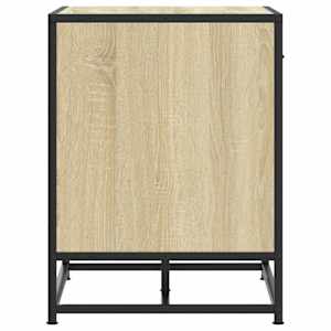 Lavice s botníkem dub sonoma 60x40x53,5 cm kompozit a kovu - obrázek 5