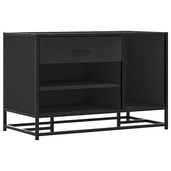 vidaXL Kingapink Must 80x40x53,5 cm Engineered Wood and Metal