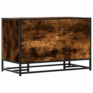 Lavice s botníkem kouřový dub 80x40x53,5 cm kompozit a kovu - obrázek 6