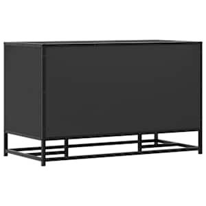 Lavice s botníkem černá 84x40x53,5 cm kompozit a kovu - obrázek 6