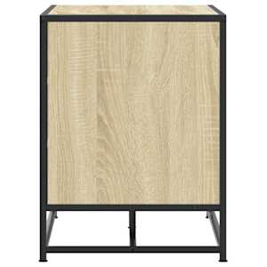 Lavice s botníkem dub sonoma 84x40x53,5 cm kompozit a kovu - obrázek 5