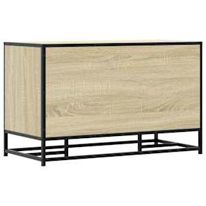 Lavice s botníkem dub sonoma 84x40x53,5 cm kompozit a kovu - obrázek 6