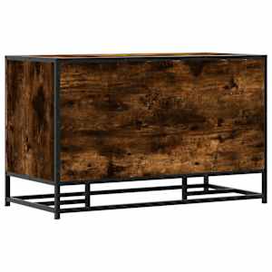 Lavice s botníkem kouřový dub 84x40x53,5 cm kompozit a kovu - obrázek 6