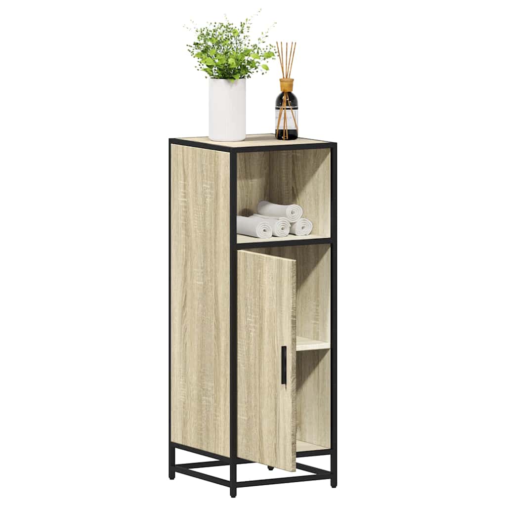 vidaXL Badezimmerschrank Sonoma-Eiche 35x37,5x100 cm Holzwerkstoff