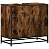 vidaXL vannitoa valamukapp suitsutamm 65x33x60 cm ehituspuit